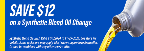 Synthetic Blend Oil Change